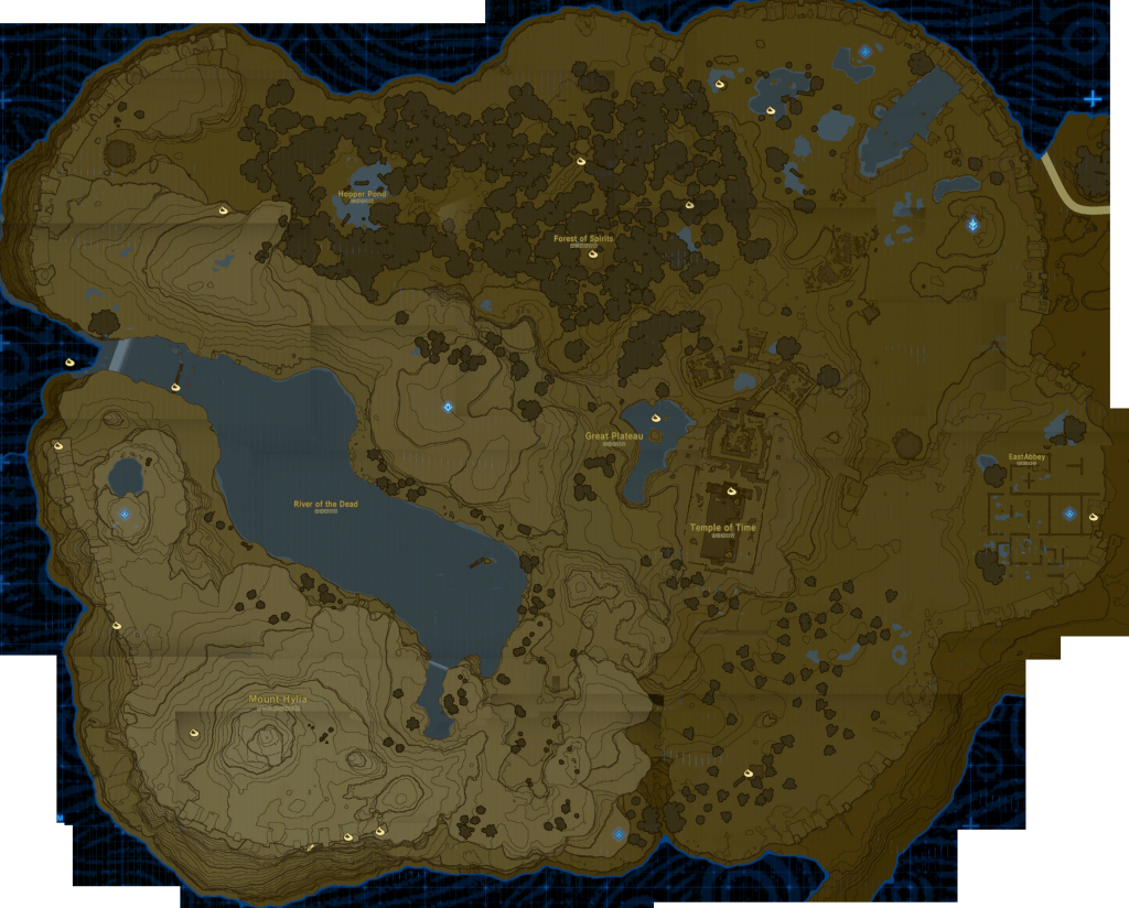 BotW, Great Plateau Map & Koroks Location Guide