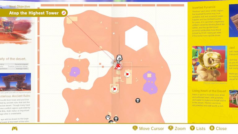 super mario odyssey hidden room in the flowing sand