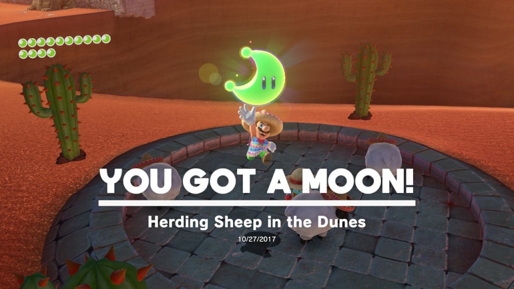 Super Mario Odyssey - Moon Shards in the Sand locations