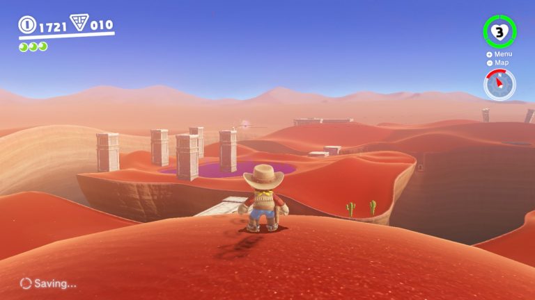 super mario odyssey desert world moons